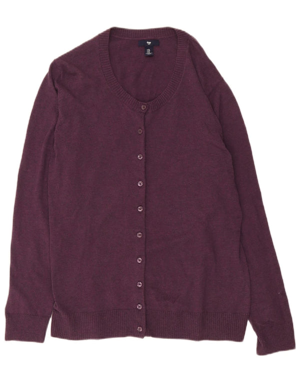 Gap Womens Cardigan Sweater UK 18 XL Purple Cotton