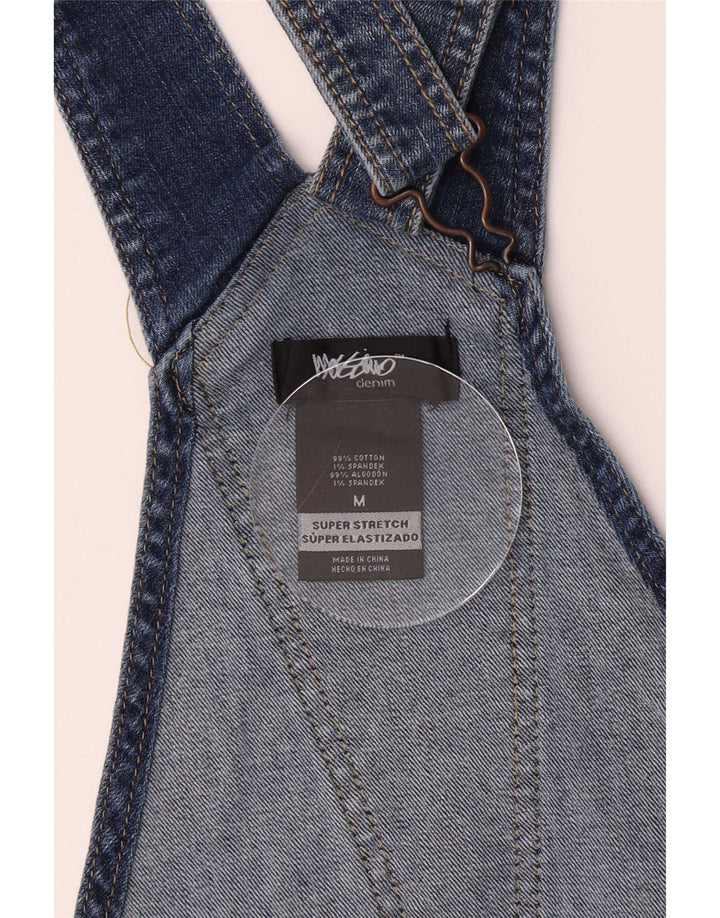 Mossimo Womens Stretch Dungarees Denim Shorts Medium W30 Blue Cotton