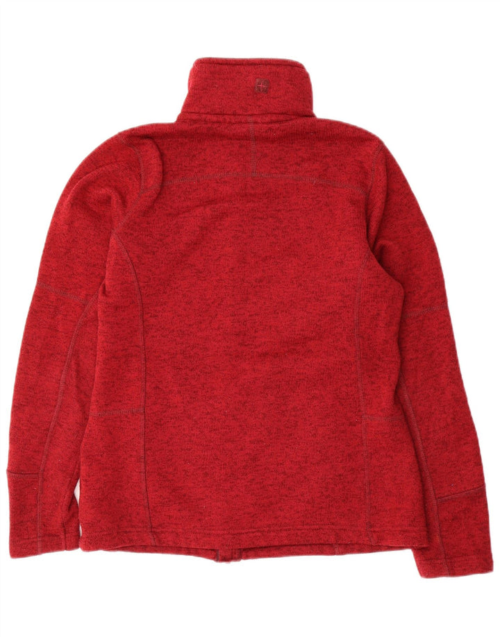 Mountain Warehouse Womens Tracksuit Top Jacket UK 12 Medium Red Polyester