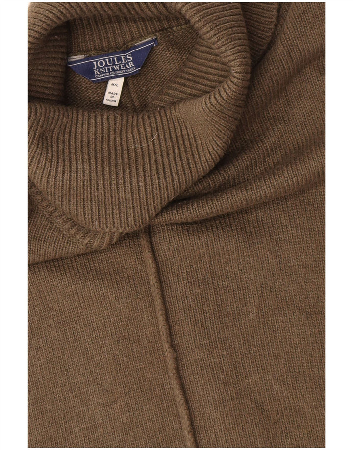 Joules Womens Oversized Roll Neck Poncho Jumper UK 14 Medium Khaki Viscose