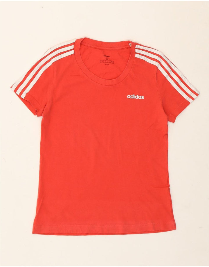 Adidas Womens T-Shirt Top UK 8/10 Small Red