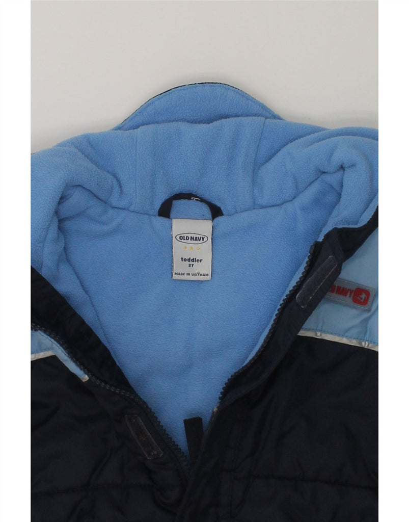 OLD NAVY Baby Boys Hooded Padded Jacket 18-24 Months Navy Blue Colourblock | Vintage Old Navy | Thrift | Second-Hand Old Navy | Used Clothing | Messina Hembry 