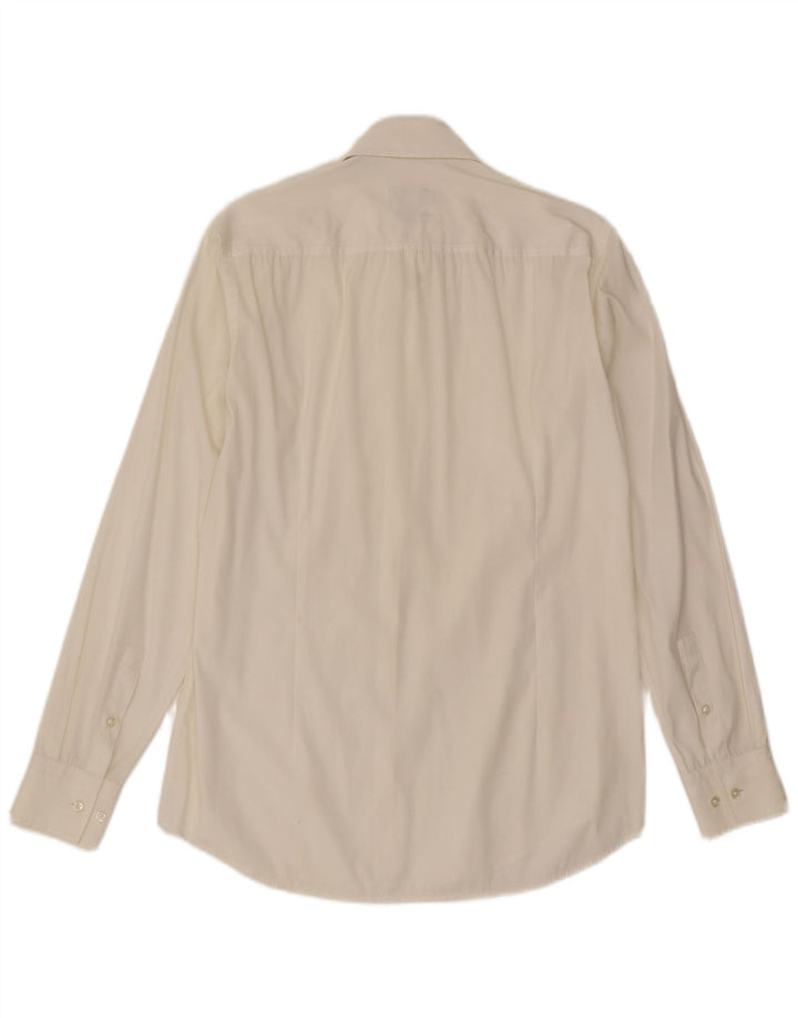 Hugo Boss Mens Slim Fit Shirt Medium Off White
