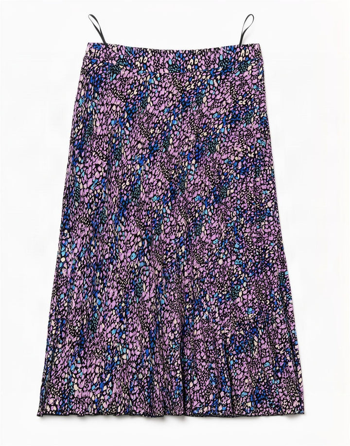 Marks & Spencer Womens A-Line Skirt UK 14 Large W34 Multicoloured Spotted