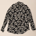 Zara Mens Slim Fit Shirt Large Black Floral