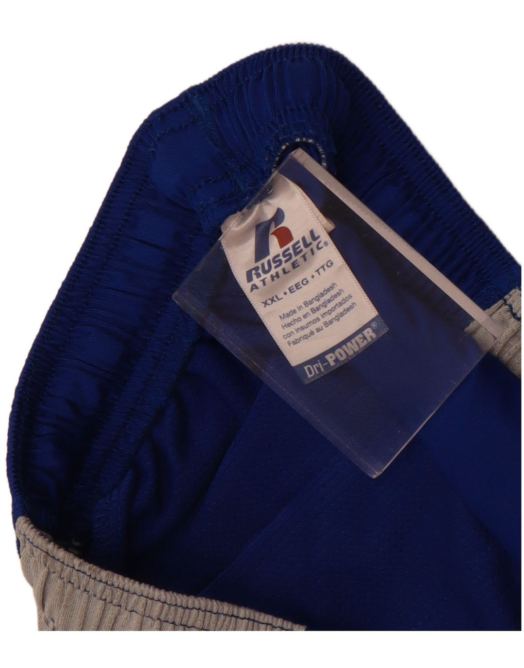 Russell Athletic Mens Sport Shorts 2XL  Blue Colourblock Polyester