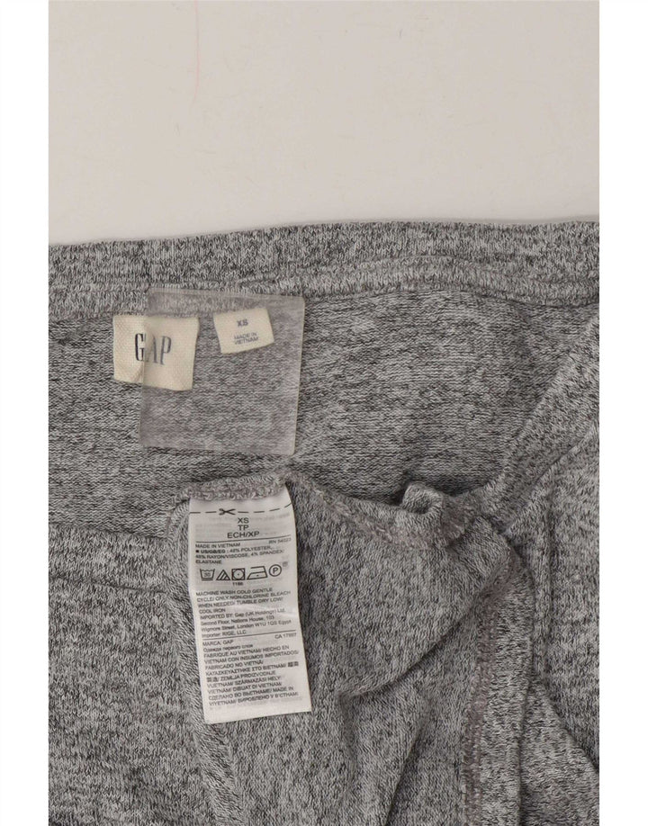 Gap Womens Oversized Asymmetric Tunic Top UK 6 XS Grey Flecked Polyester