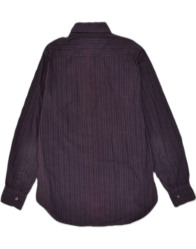 REPLAY Mens Shirt Large Purple Striped Polyester | Vintage Replay | Thrift | Second-Hand Replay | Used Clothing | Messina Hembry 