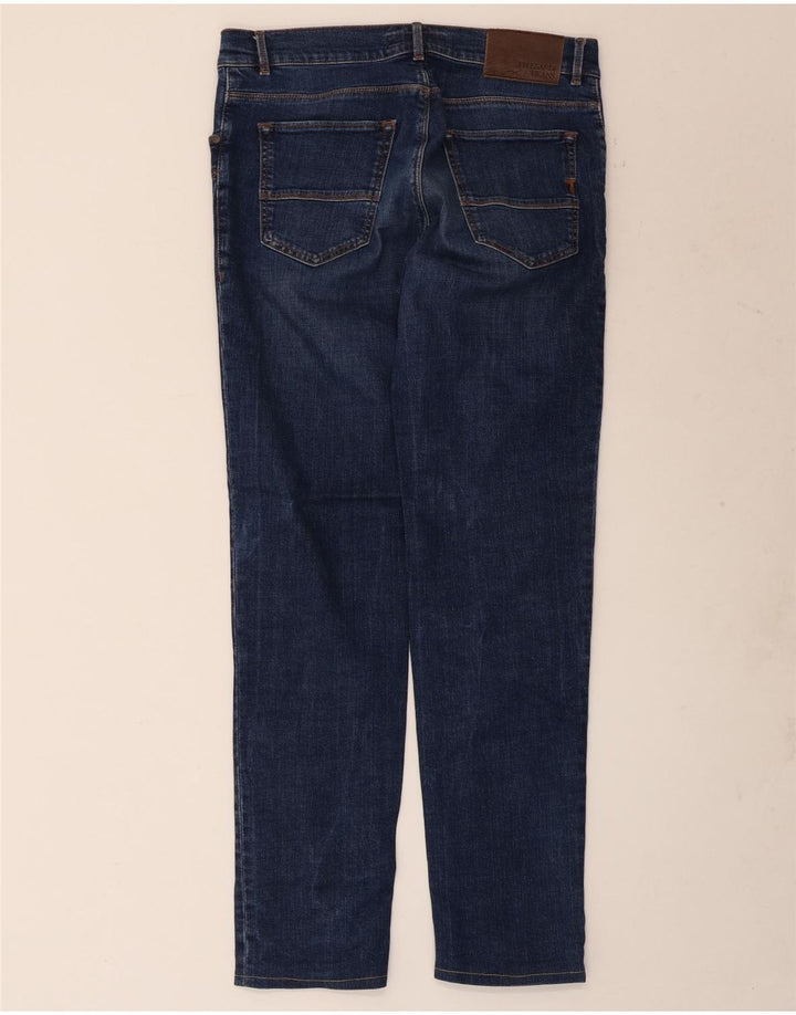 TRUSSARDI Mens Slim Jeans W33 L30 Blue Cotton