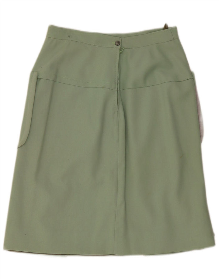 Vintage Womens Cargo Skirt W30 Medium Green