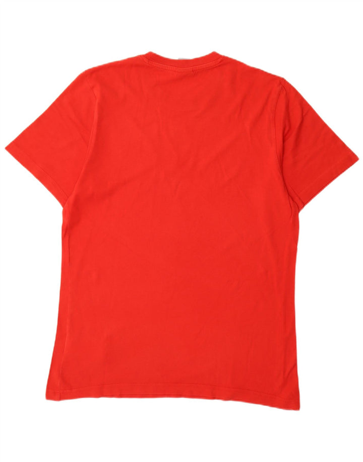 Nike Mens Graphic T-Shirt Top UK 39/41 Medium Red Cotton