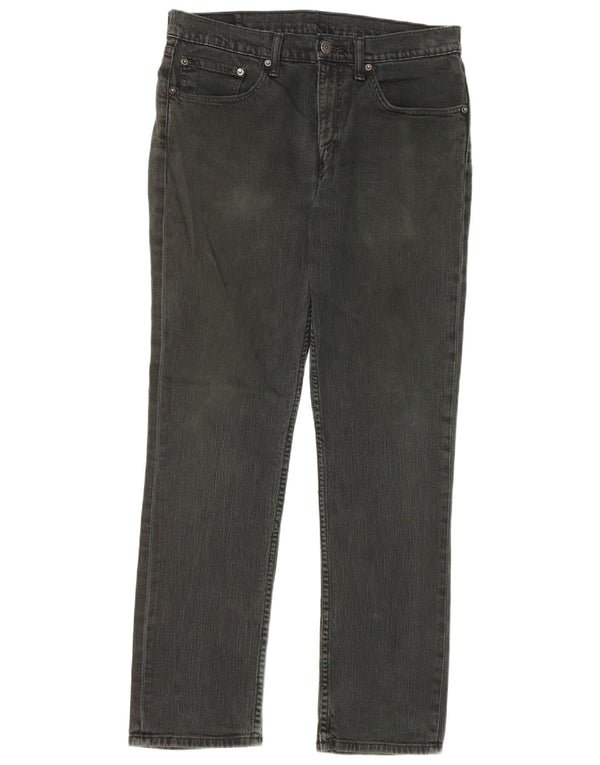Levi's Mens Straight Jeans W34 L32 Black Cotton