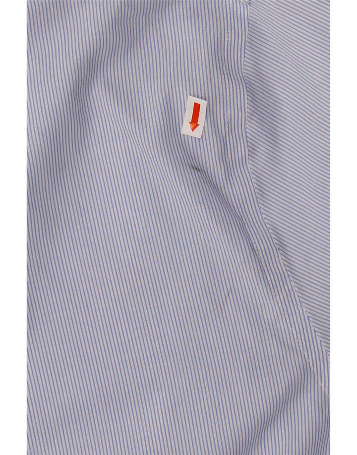 MICHAEL KORS Mens Regular Fit Shirt Size 17 1/2 XL Blue Pinstripe Vintage Michael Kors and Second-Hand Michael Kors from Messina Hembry 