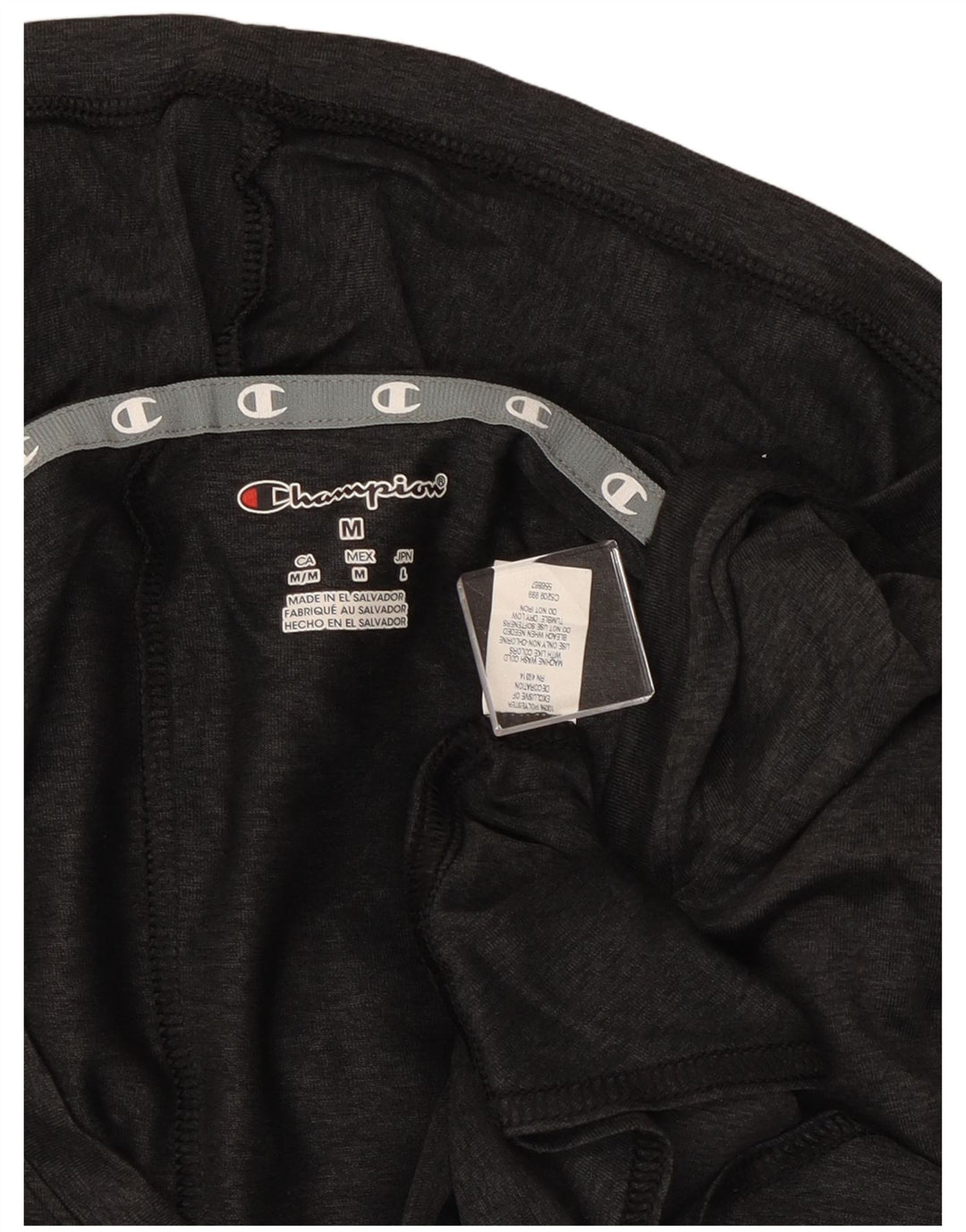 Champion Womens Hooded Graphic Top Long Sleeve UK 12 Medium Grey