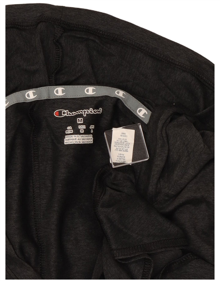 Champion Womens Hooded Graphic Top Long Sleeve UK 12 Medium Grey