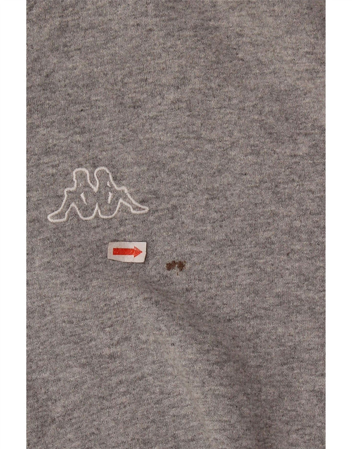 Kappa Womens Crop Top Long Sleeve UK 18 XL Grey