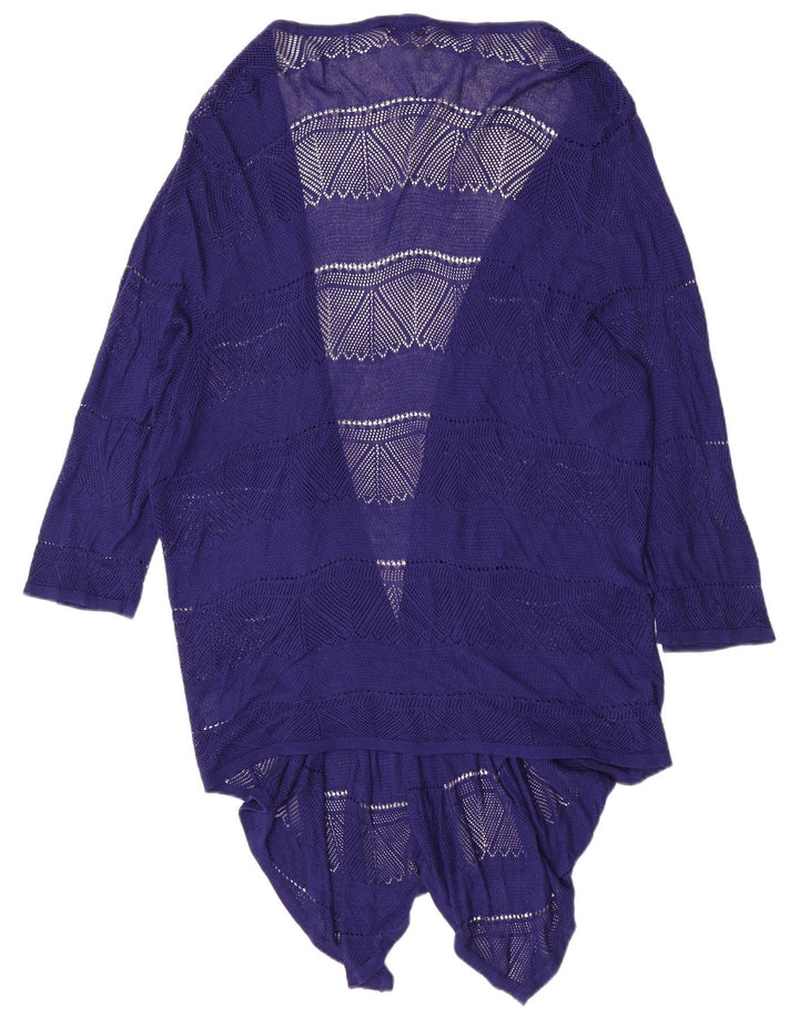 Marks & Spencer Womens Autograph See Through Cardigan Top UK 18 XL Blue