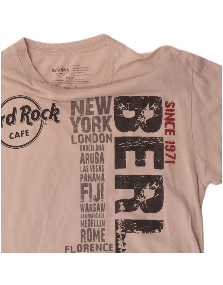 Hard Rock Cafe Boys Berlin Graphic T-Shirt Top 15-16 Years Medium White