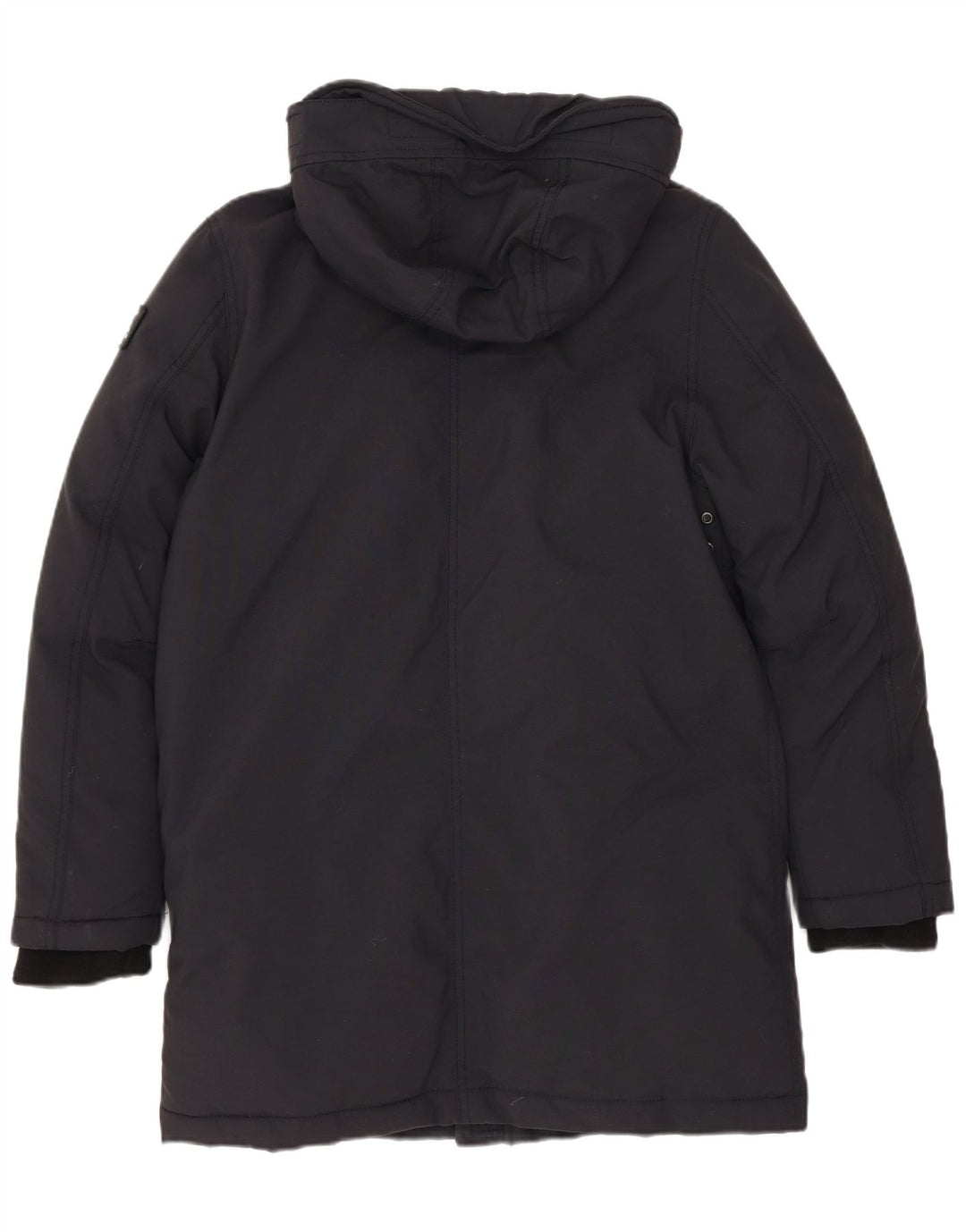 SCHOTT Womens Hooded Padded Coat US 12 Large Black Polyester