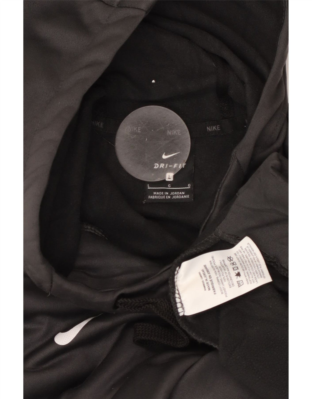 NIKE Mens Baseball Graphic Hoodie Jumper Large Grey Polyester