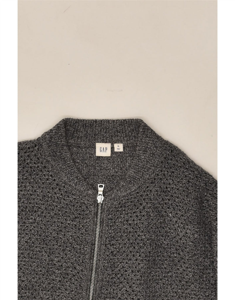 GAP Womens Crop Cardigan Sweater UK 18 XL Grey Wool | Vintage Gap | Thrift | Second-Hand Gap | Used Clothing | Messina Hembry 