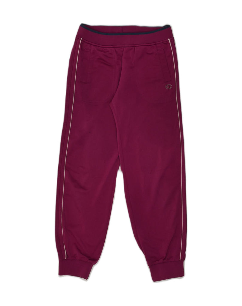 CHAMPION Girls Tracksuit Trousers Joggers 7-8 Years Small Purple Polyester | Vintage Champion | Thrift | Second-Hand Champion | Used Clothing | Messina Hembry 