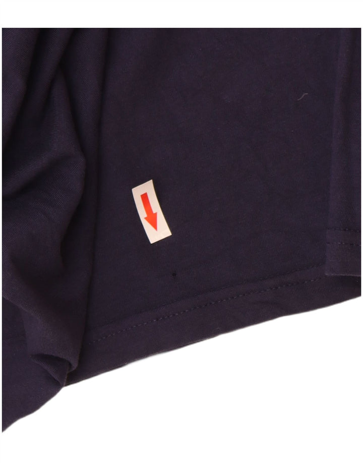 Champion Mens Graphic T-Shirt Top Medium Navy Blue