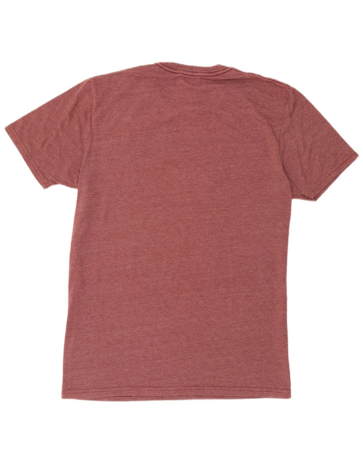 Volcom Mens Graphic T-Shirt Top Large Burgundy Cotton