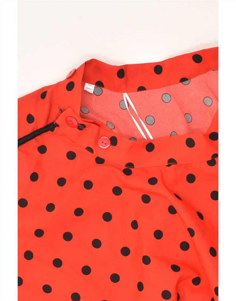 VINTAGE Womens Flared Skirt W30 Medium  Red Polka Dot | Vintage Vintage | Thrift | Second-Hand Vintage | Used Clothing | Messina Hembry 