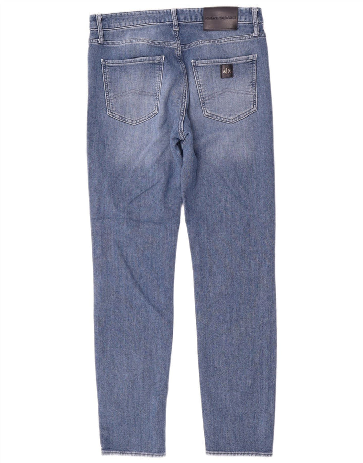 Armani Exchange Womens Slim Jeans W32 L32 Blue Cotton