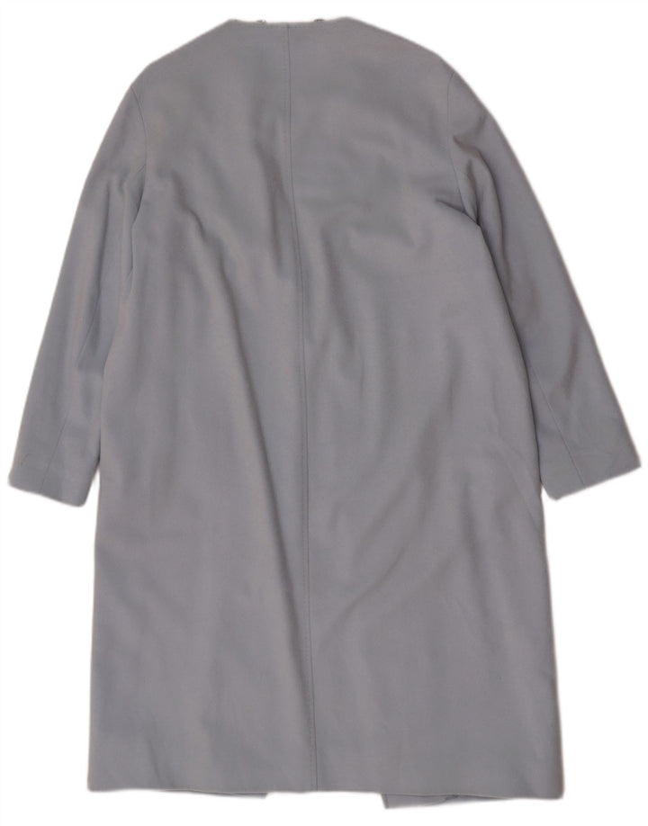 Marks & Spencer Womens Autograph Overcoat UK 12 Medium Blue Classic