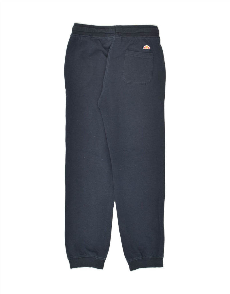 ELLESSE Boys Tracksuit Trousers Joggers 9-10 Years Navy Blue Cotton | Vintage Ellesse | Thrift | Second-Hand Ellesse | Used Clothing | Messina Hembry 