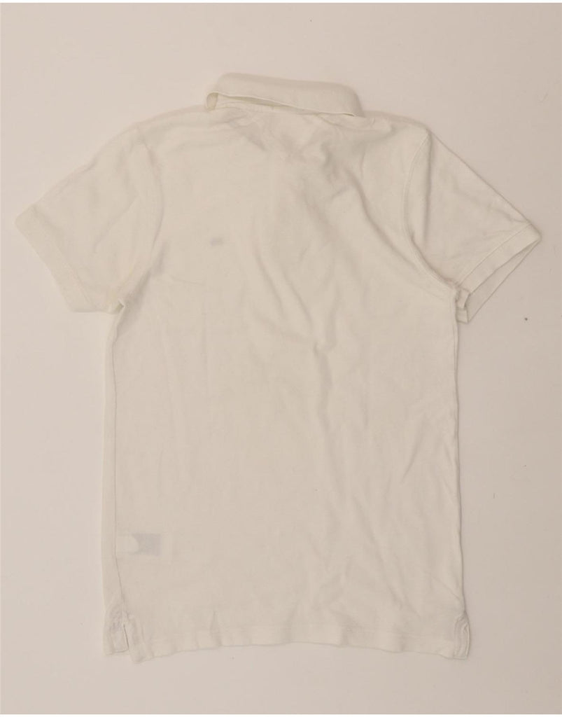 TOMMY HILFIGER Mens Polo Shirt Medium White Cotton Vintage Tommy Hilfiger and Second-Hand Tommy Hilfiger from Messina Hembry 