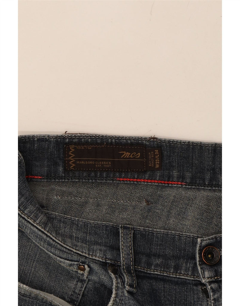 MARLBORO CLASSICS Mens Dawson Slim Jeans W33 L30 Navy Blue Cotton Vintage Marlboro Classics and Second-Hand Marlboro Classics from Messina Hembry 
