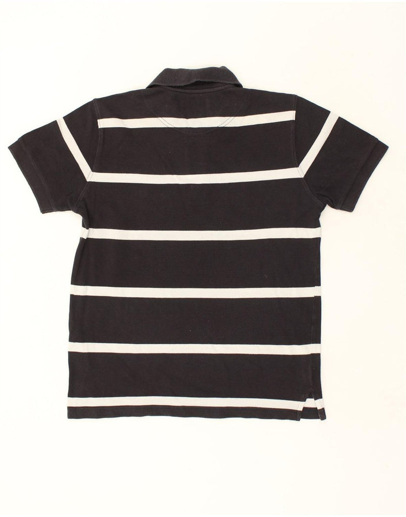 MURPHY & NYE Mens Polo Shirt Small Black Striped Cotton | Vintage Murphy & Nye | Thrift | Second-Hand Murphy & Nye | Used Clothing | Messina Hembry 