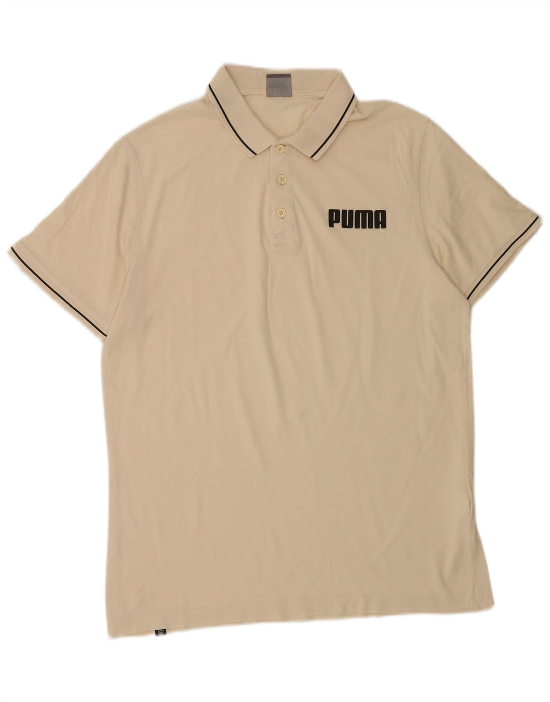 Puma Mens Polo Shirt Large Beige