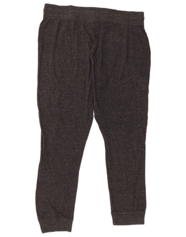 Nike Womens Graphic Tracksuit Trousers Joggers UK 16 Large Grey Flecked