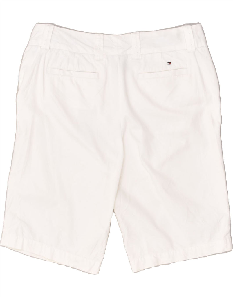 TOMMY HILFIGER Womens Chino Shorts US 6 Medium W30 White Cotton | Vintage Tommy Hilfiger | Thrift | Second-Hand Tommy Hilfiger | Used Clothing | Messina Hembry 