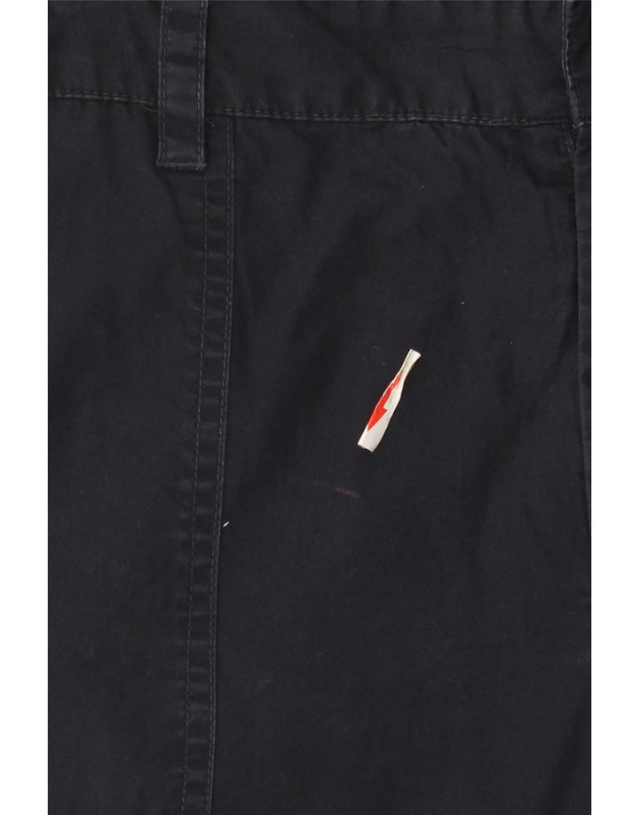 Chaps Womens Straight Capri Cargo Trousers US 8 Medium W32 L21 Navy Blue