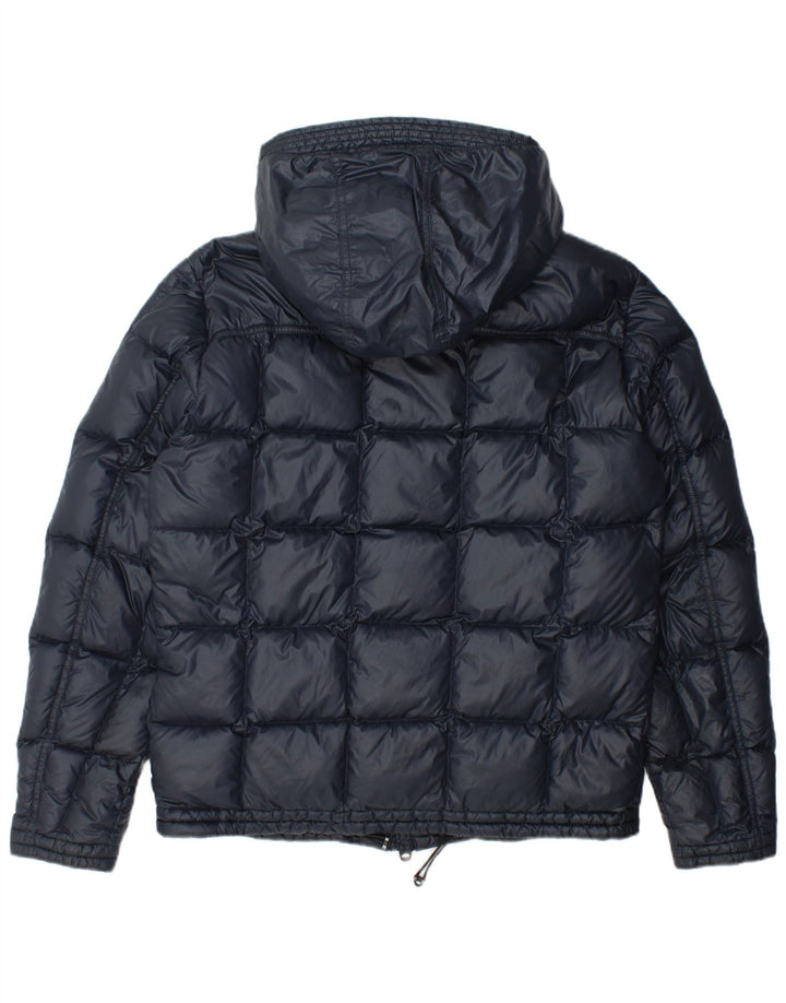 Geox Mens Hooded Padded Jacket UK 44 2XL Navy Blue