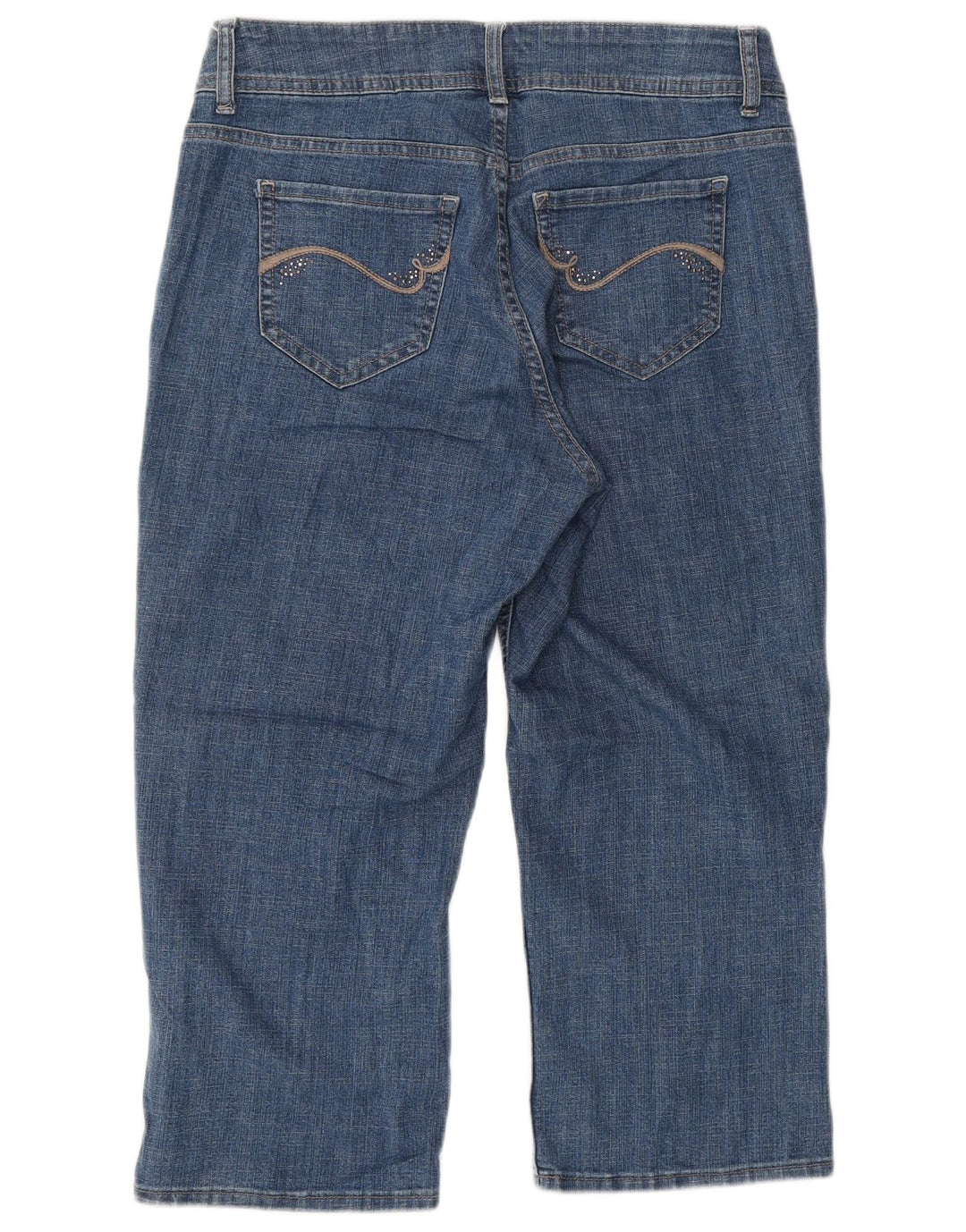 LEE Womens Riders Capri Jeans US 8 Medium W32 L20 Blue Cotton