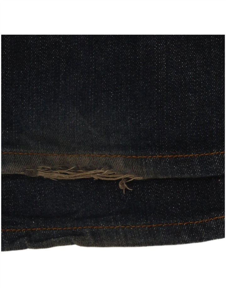 French Connection Mens Regular Straight Jeans W34 L32 Navy Blue Cotton