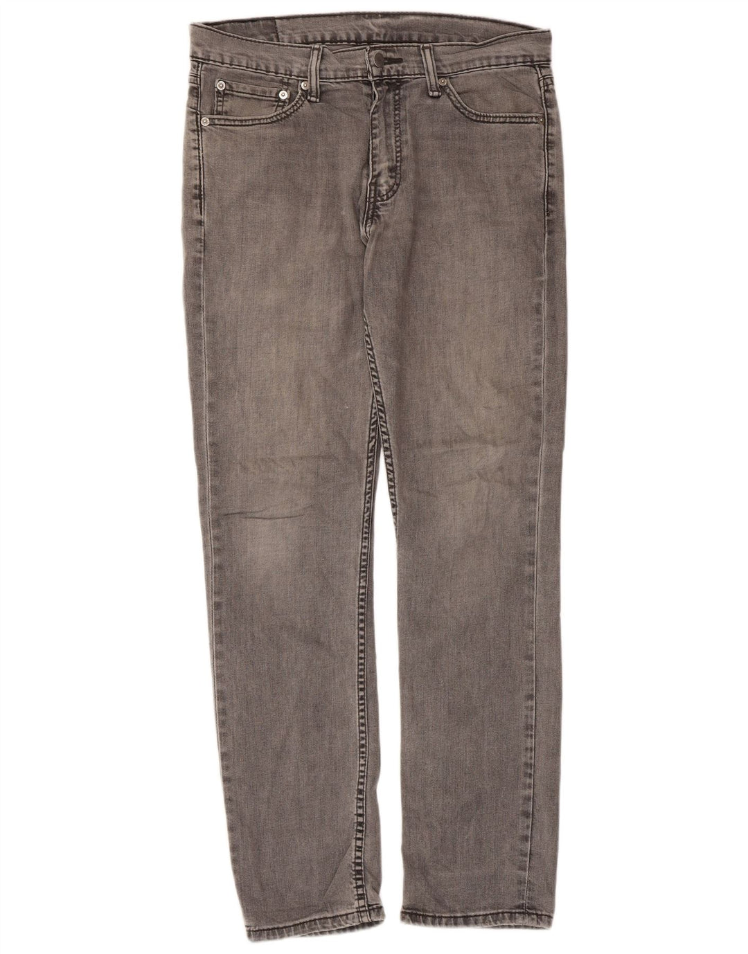 Levi's Mens 511 Slim Jeans W33 L32 Grey Cotton