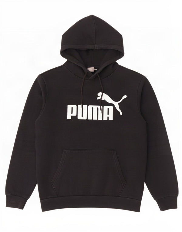 Puma Mens Graphic Hoodie Jumper Small Black