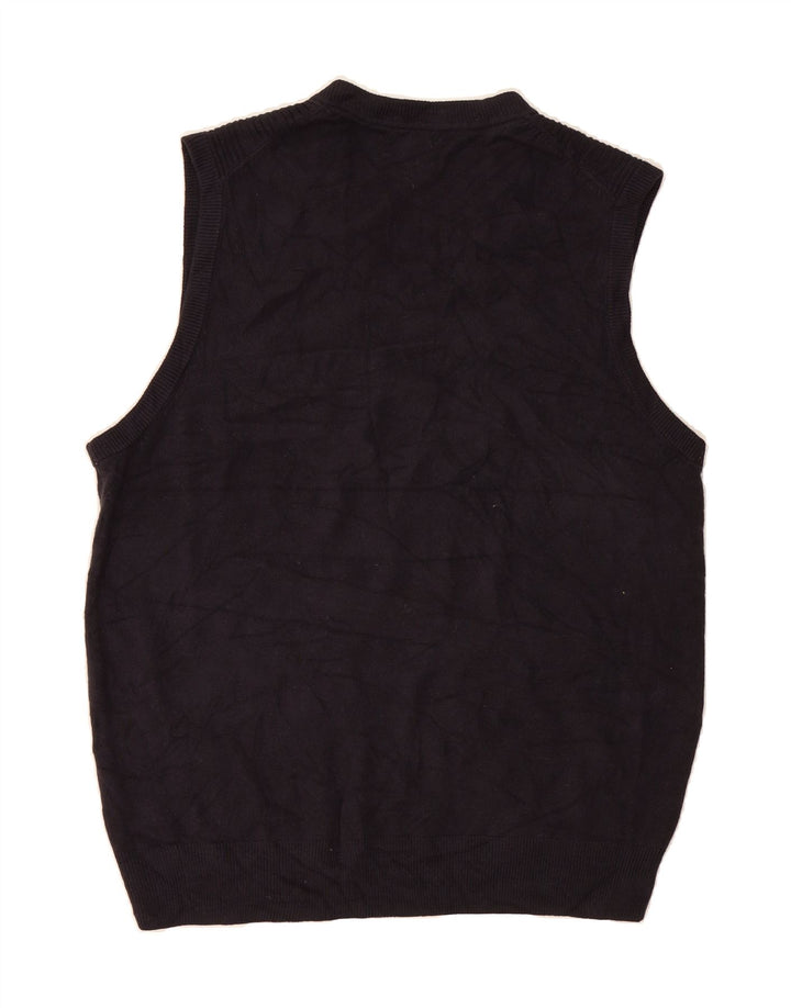 DOCKERS Mens Vest Tank Top Large Navy Blue Acrylic Vintage Dockers and Second-Hand Dockers from Messina Hembry 