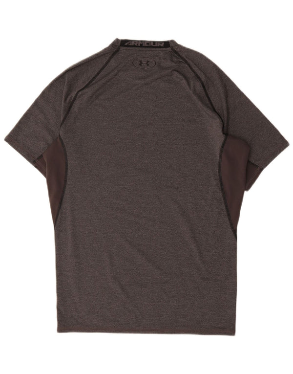 Under Armour Mens T-Shirt Top Medium Grey Colourblock