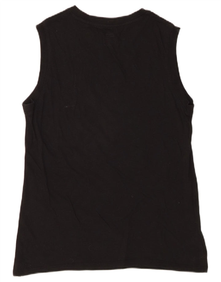 Levi's Womens Graphic Vest Top UK 10 Small Black Cotton