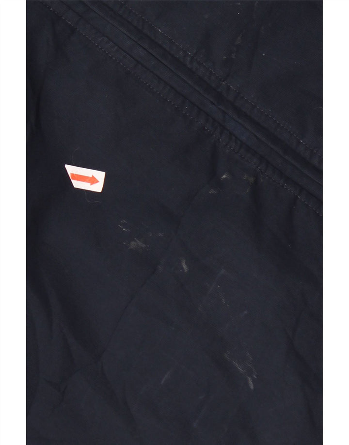 Adidas Mens Graphic Tracksuit Top Jacket Large Navy Blue Polyester