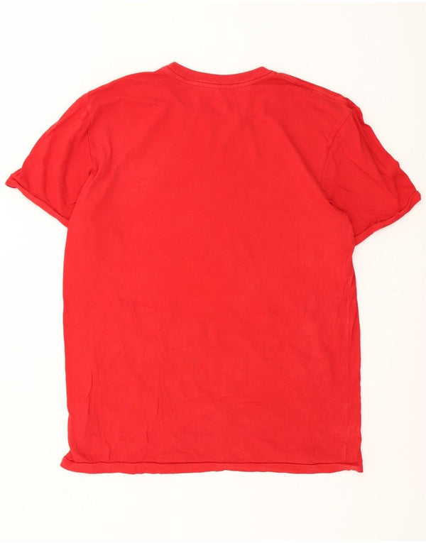 Nike Mens T-Shirt Top UK 42/44 Large Red Cotton