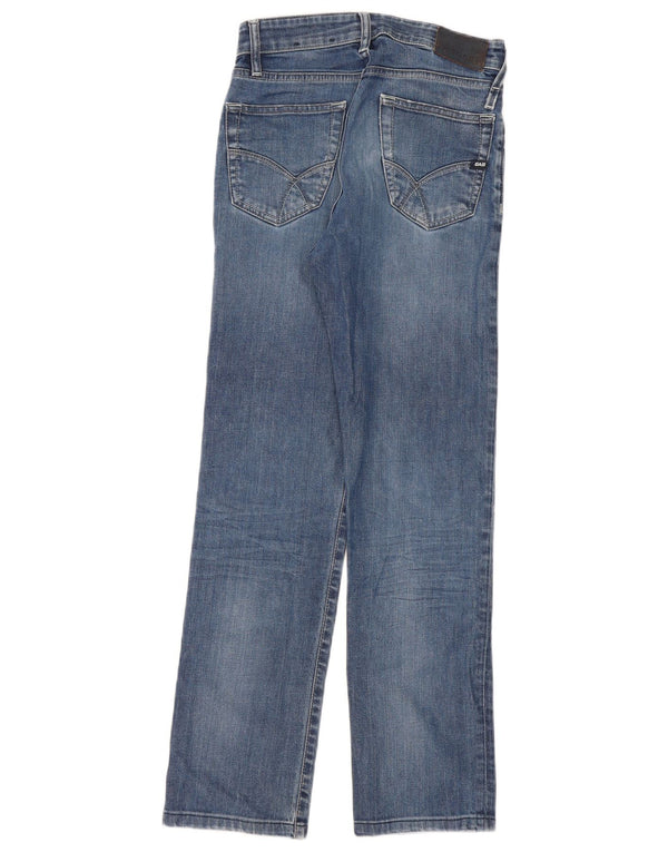 Gas Womens Straight Jeans W29 L30 Blue Cotton